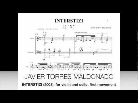 Javier Torres Maldonado: INTERSTIZI I, first movement: 