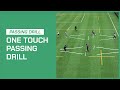 One Touch Passing Drill | Soccer Coaching Drills