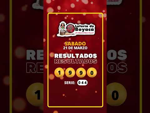 RESULTADO DE LA LOTERIA de BOYACA del 21 de Marzo DE 2026 #Shorts #Loteria