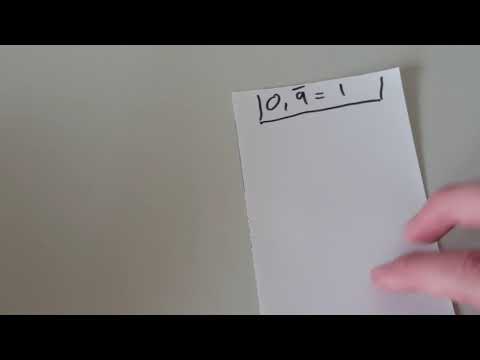 Beweis, dass 0,999...=1 ?!?