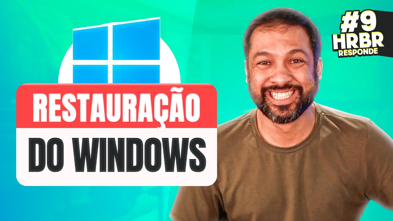 Como restaurar o windows - @HardwareRedesBrasil   #hrbrresponde09