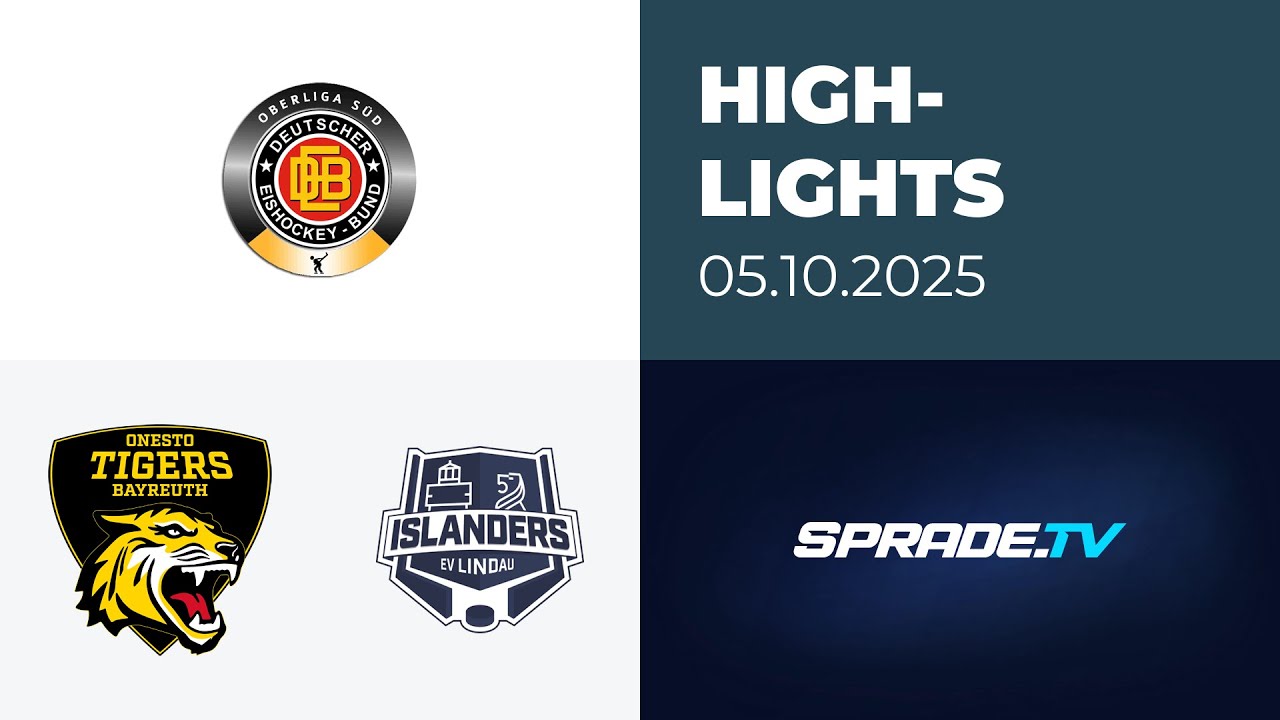 05.10.2025 - Highlights - onesto Tigers Bayreuth vs. EV Lindau Islanders