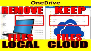 Delete OneDrive files from computer but not Cloud tutorial. Stop syncing OneDrive.