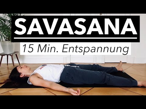 15 Minuten geführte Entspannung // Savasana mit progressiver Muskelrelaxation und Körperreise