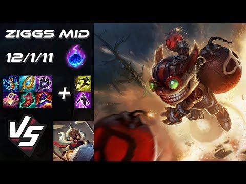 MID Ziggs vs Corki - NA Grandmaster Patch 25.S2.8