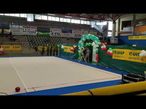 Campionato nazionale ritmica Umbria 2022 Cigni Eleonora Vicecampionessa alle clavette