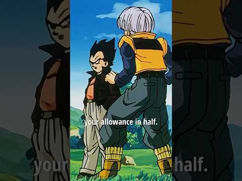 Vegeta Threatens To Cut Trunks’ Allowance🤣