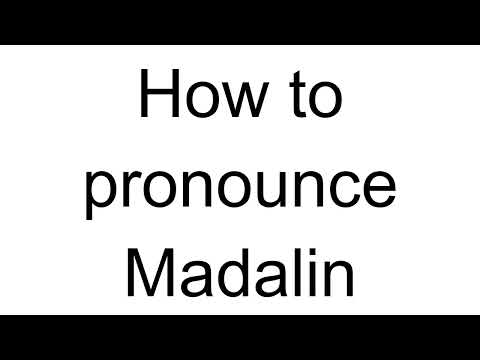 How to Pronounce Madalin (Romanian)