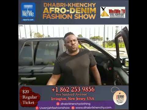 We4We Media: Frakas Mo'Fire louds the "Afro-Denim Show 2022" By designer, Dhabri Khenchy. #Uwenja