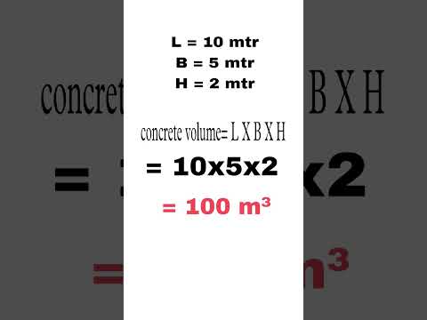 how to calculate concrete volume in slab || Civil engineering