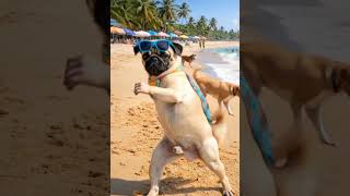 Dance Dog Funny Pug 😂 #ai #funny #dog #animals #viralshorts #cow #dance
