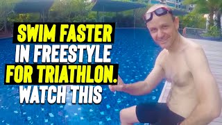 Triathlete Improve Speed and Glide to swim Front Crawl