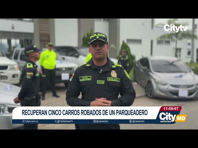 Policía de Cundinamarca recuperó cinco camionetas robadas tras plan candado