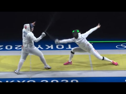 Highlights of Tokyo 2021 | Fencing Women Epee Individual | Courtney Hurley USA vs Zhu Mingye CHN T32