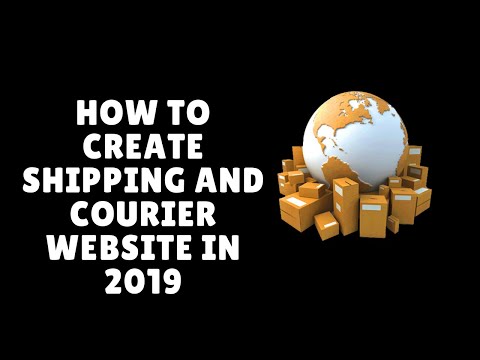 Part of a video titled how to create shipping and courier website with tracking 2019 - YouTube