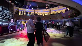 Cunard Queen Anne, June 2025. Black and White Gala, Amethyst Duo, See The Day, a Waltz