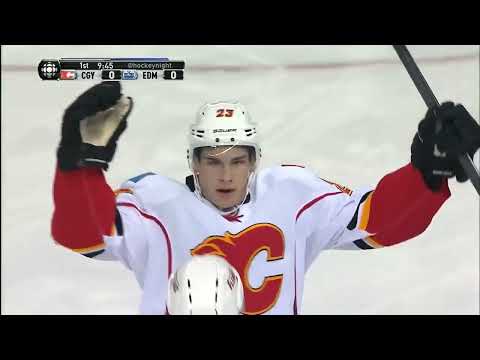 Sean Monahan Scores 2 Goals Including OT Winner In His Rookie Season VS Edmonton | March 1st, 2014