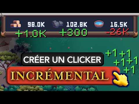 Créer un clicker incrémental, c’est facile ?! 🤔 (Non) #devlog