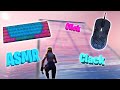 Chill Lofi Keyboard And Mouse Sounds ASMR Fortnite Free building 😍 (Silver Switches)