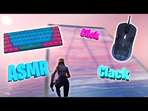 Chill Lofi Keyboard And Mouse Sounds ASMR Fortnite Free building 😍 (Silver Switches)
