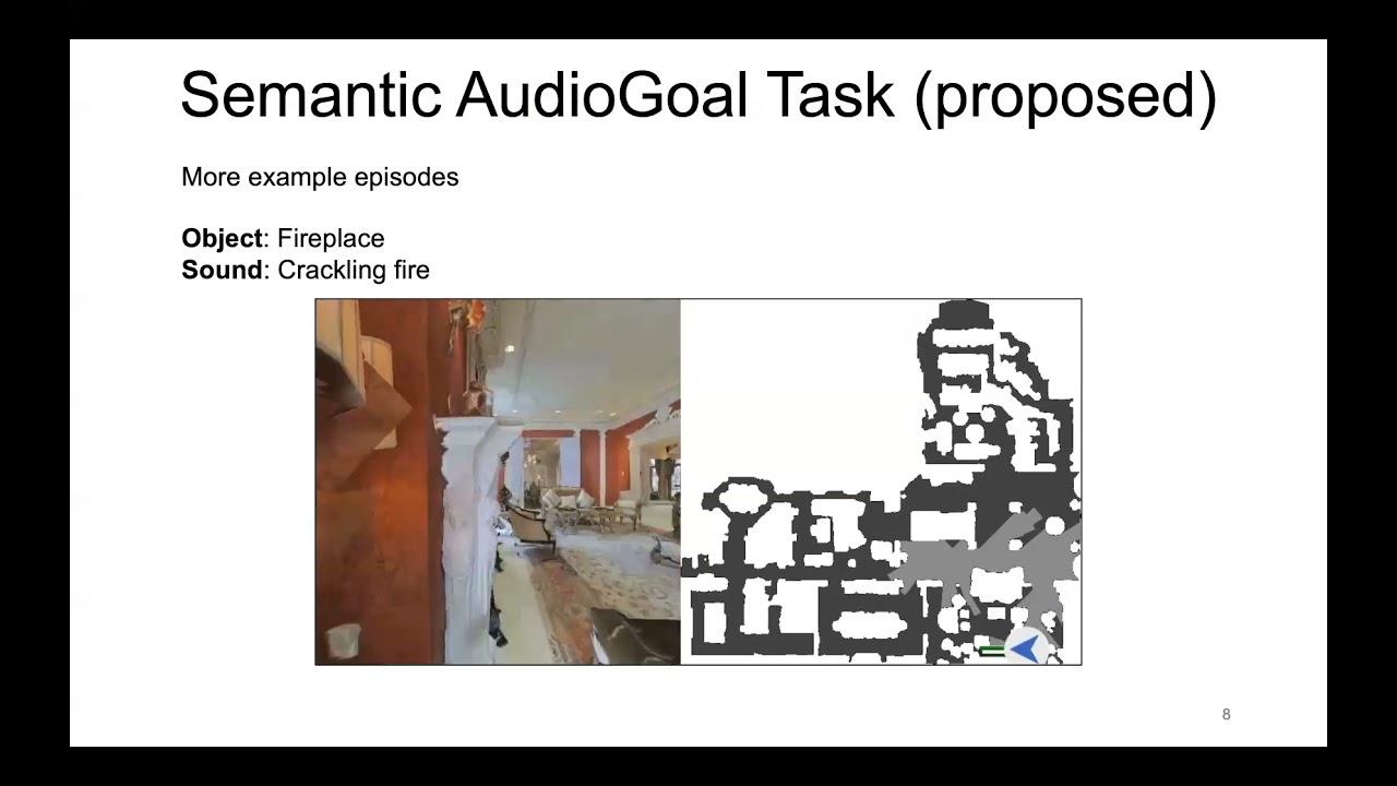 Semantic Audio-Visual Navigation Supplementary Video