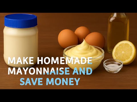 🥄 Make Homemade Mayonnaise for 1/5 the Cost (Homemade Mayo Recipe + Cost Breakdown) SAVE MONEY! 💸