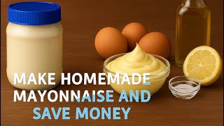 🥄 Make Homemade Mayonnaise for 1/5 the Cost (Homemade Mayo Recipe + Cost Breakdown) SAVE MONEY! 💸