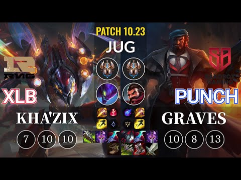 RNG XLB Kha'Zix vs SB Punch Graves Jungle - KR Patch 10.23