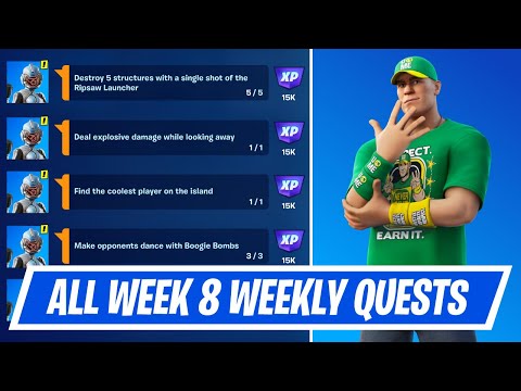 Fortnite Week 8 Quests Guide - How to complete Week 8 Weekly Challenges in Chapter 3 Season 3