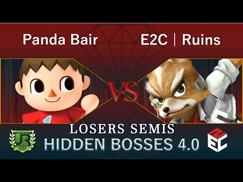 Hidden Bosses 4.0  LOSERS SEMIS - Panda Bair (Villager) vs E2C | Ruins (Fox)