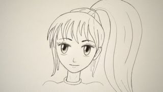 How to Draw a Manga Face Easily (Female)