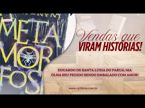 Pedido embalado e enviado para Eduardo, de Santa Luzia do Paruá/MA #aplibros #pedidoembaladoaplibros