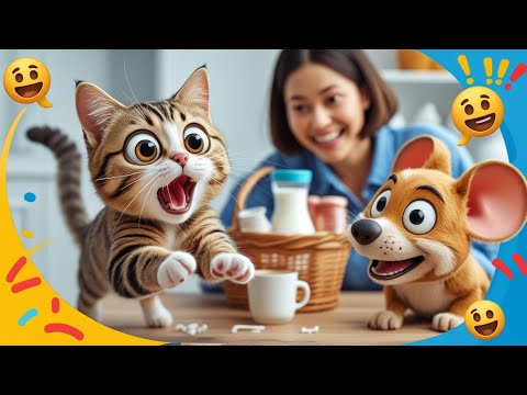 A Plecat Mama la Piață 🐭 🐈 | Cântecele pentru copii 🙀 | HopHop MuziȚop 🎶