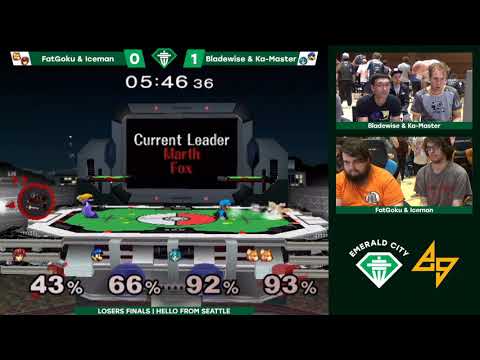 Ka-Master & Bladewise (Blue) vs. FatGoku & Iceman (Red) | SSBM-D LF | EC5