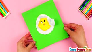 Hatching Chick Easter Craft for Kids