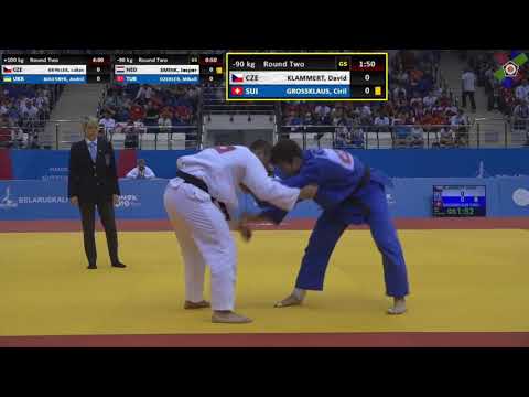 2019 Minsk 2 K 90 kg Klammert David CZE vs  Grossklaus Ciril SUI