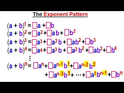 Algebra Ch 49 Binomial Theorem 1 of 18 What is the Binomial Theorem