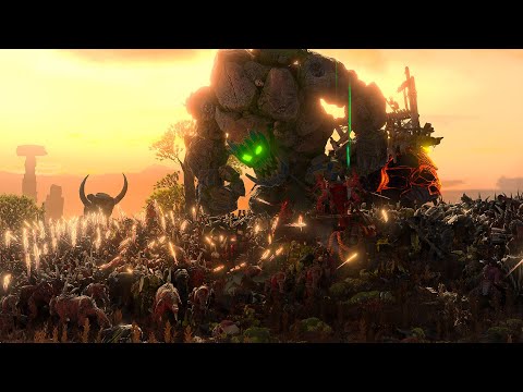 GREENSKINS Vs KHORNE - Immortal Empires - Total War: Warhammer 3