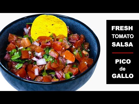 Easy & Delicious PICO DE GALLO | Fresh TOMATO SALSA Recipe