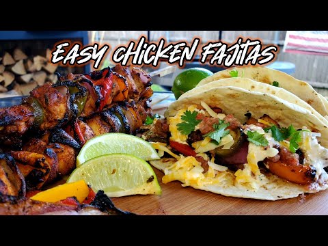 Easy Chicken Fajitas | Chicken Fajitas on a Stick |...