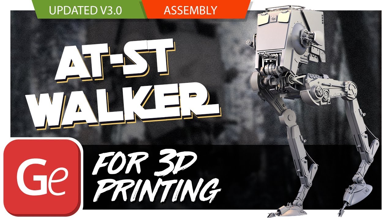 AT-ST Walker 3D Printing Model | Assembly by Gambody