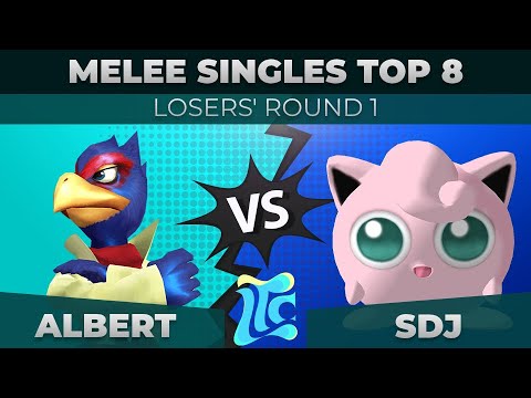 Albert vs SDJ - Melee Singles Top 8: Losers' Round 1 - Low Tide City | Falco vs Jigglypuff