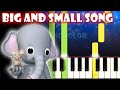 Big And Small Song Little Baby Bum Piano Tutorial Karaoke