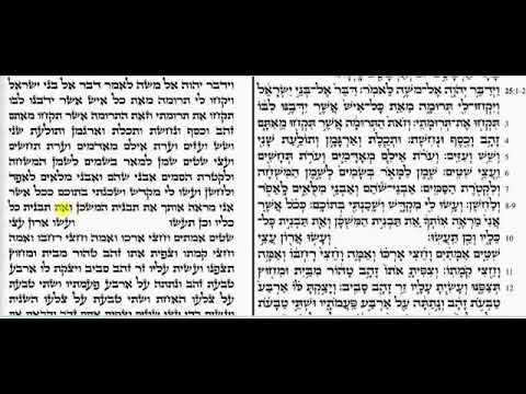 Torah Reading for Mondays and Thursdays   Parashat Terumah