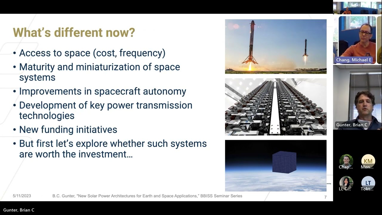 New Solar Power Architectures for Earth and Space | Brian Gunter | BBISS Seminar Series