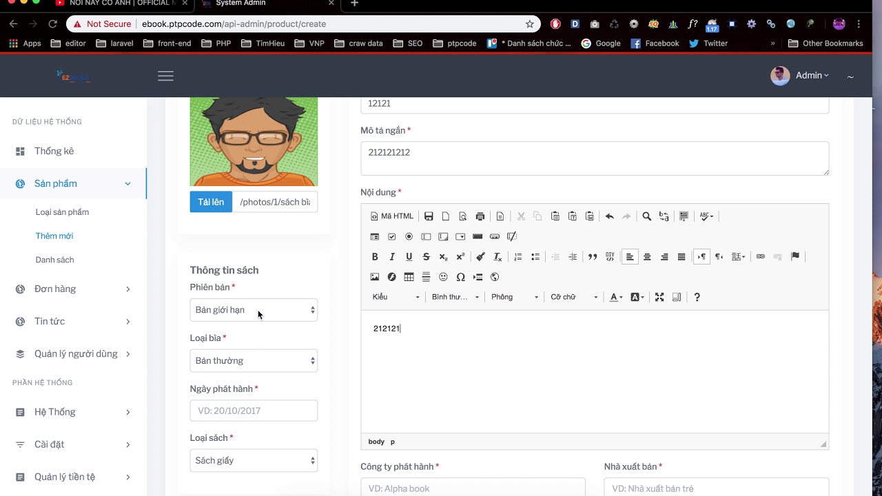 [Website bán sách ] - Upload image v2