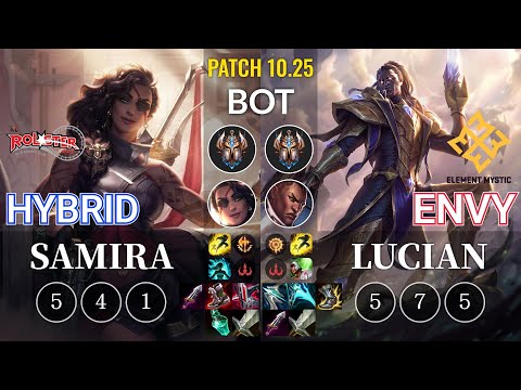 KT HyBriD Samira vs EM Envy Lucian Bot - KR Patch 10.25
