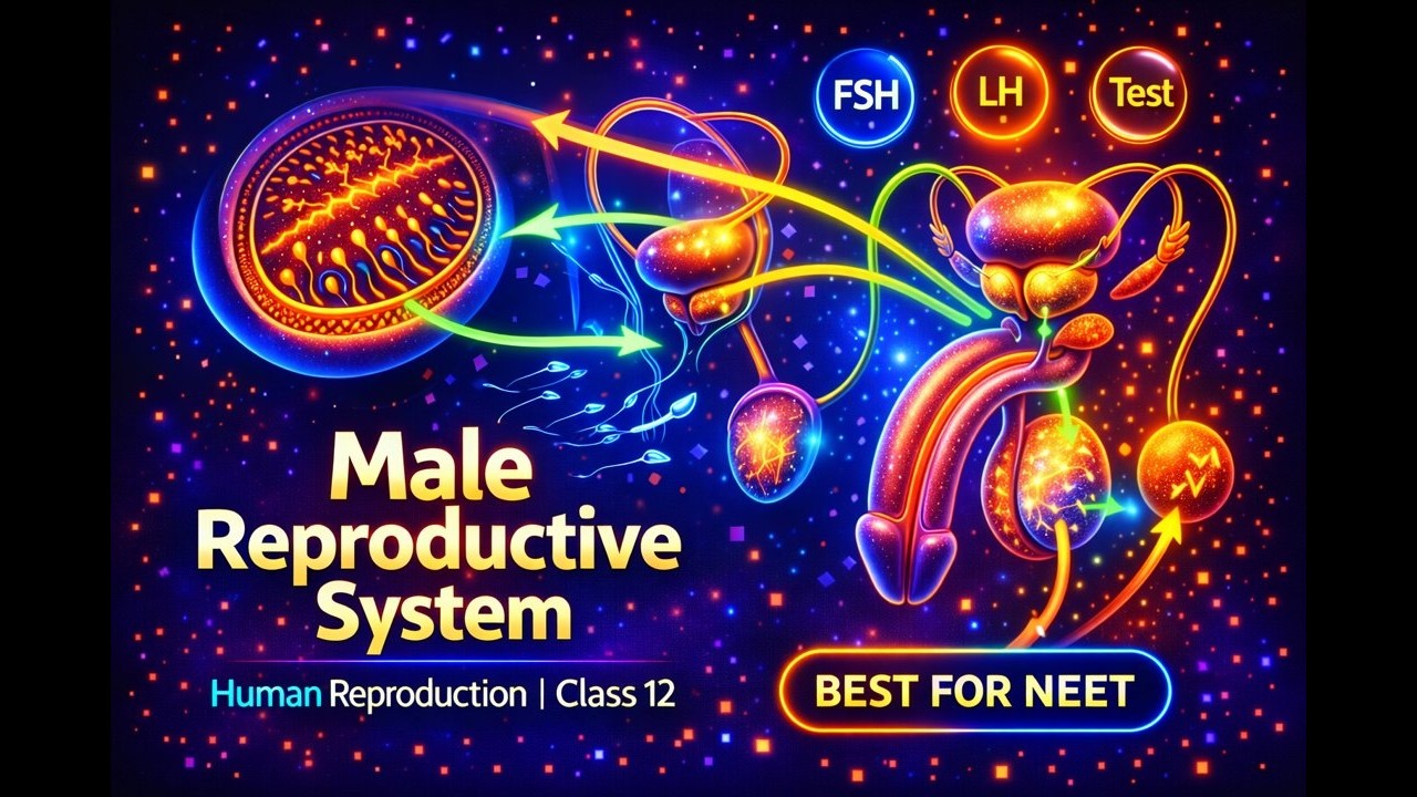 CBSE Class 12 Biology, Human Reproduction – 1, Male Reproductive System #NEETPreparation #Biology