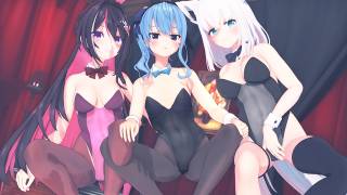 【ホロライブMMD】『ラビットホール』by バニー衣装 星街すいせい&AZKi&白上フブキ【4K】