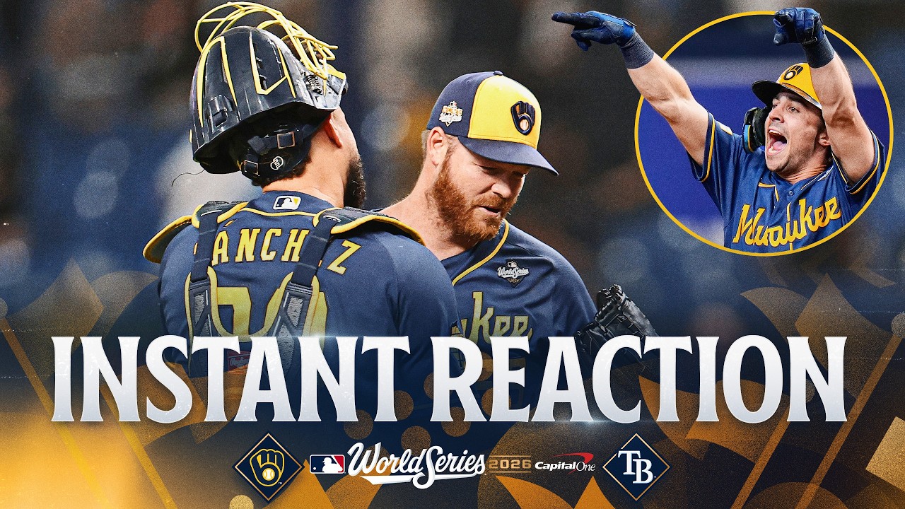 INSTANT REACTION: Brewers tie their Postseason record with TEN RUNS! | MLB Highlights